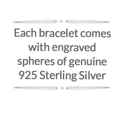 Bracelets come in Sterling Silver